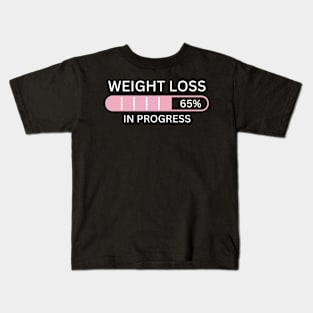 Weight Loss fitness workout in progress Kids T-Shirt